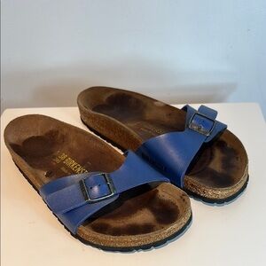 Birkenstock Madrid sandals brilliant blue size 38